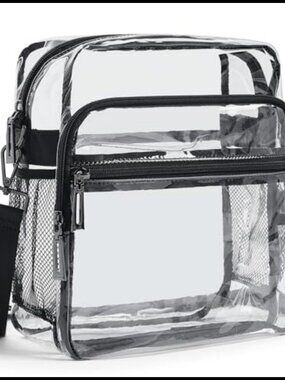 Clear Stadium Approved Crossbody Bag Waterproof TPU Large Capacity Purse
